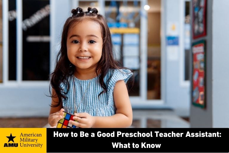 preschool student in classroom